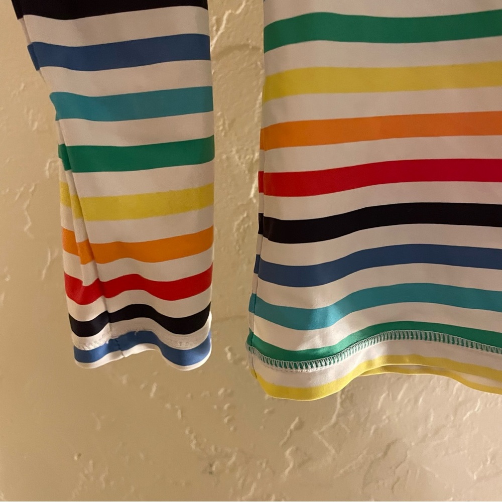 Primary Multicolor Striped Rashguard/Swim Shirt - Picture 2 of 5